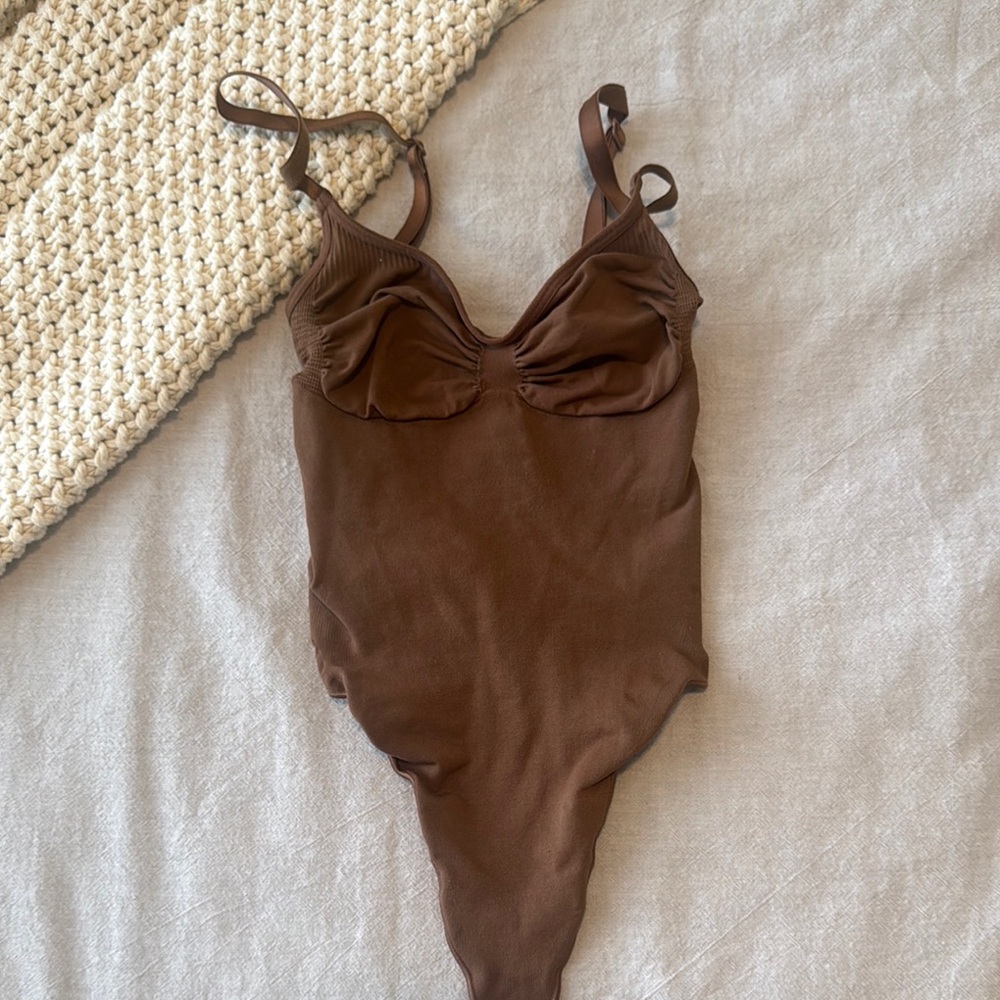 SKIMS Brown Bodysuit